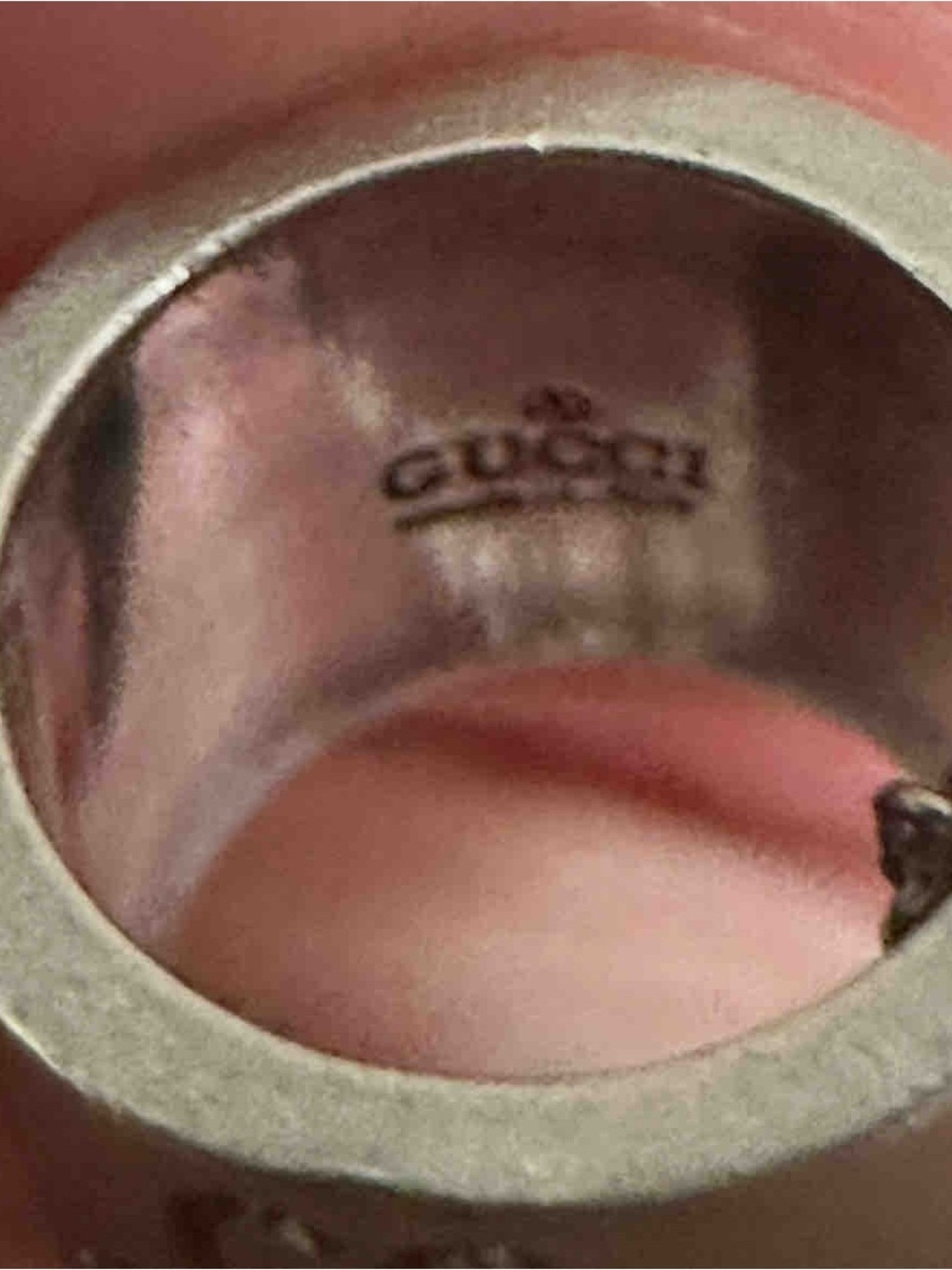 Fashion G G silver Engraved Barrel Pendant Necklace tested at local jeweler SS - Picture 4 of 5